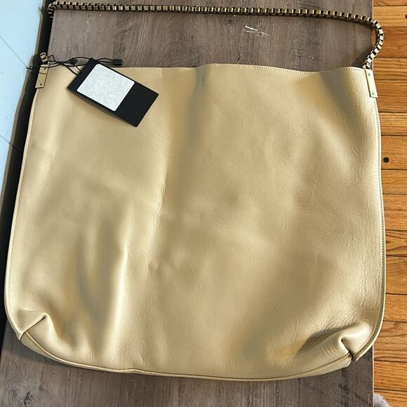 NWT Saint Laurent Paris Cream Leather Tote - Picture 4 of 4